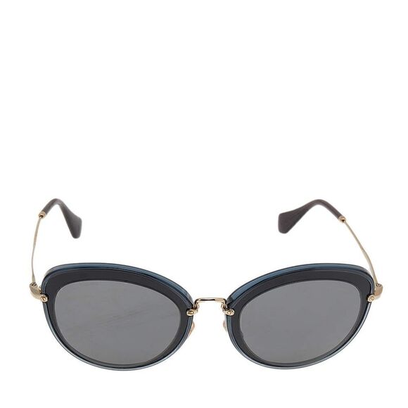 Miu Miu Two Tone/Grey Mirrored SMU 50R Cat-Eye Sunglasses - Picture 2 of 15